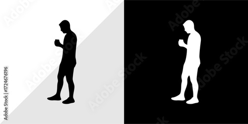 silhouettes of people