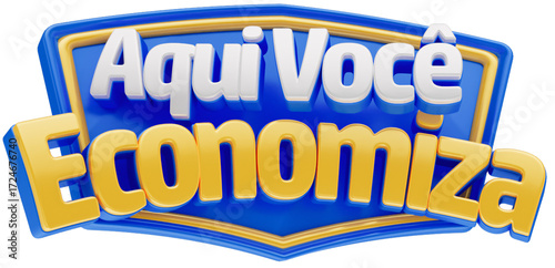 aqui você economiza selo 3d