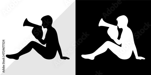 silhouette of a woman