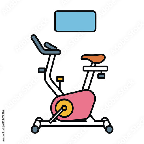 Exercise bike for fitness and cardio workout stationary bicycle for indoor cycling and physical activity at the gym or home