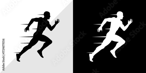 runners vector illustration