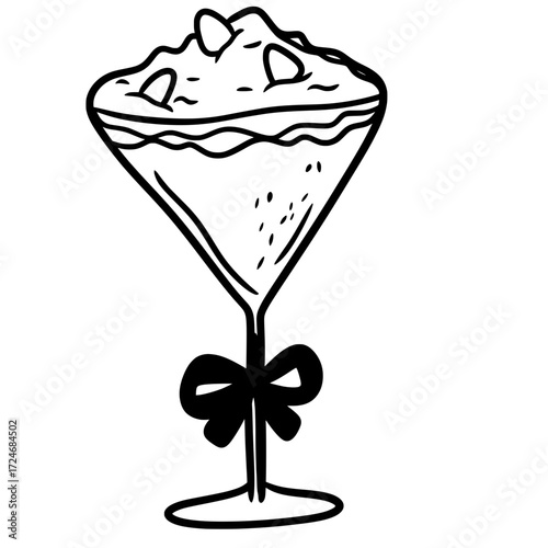 Halloween Cocktail with Spiderweb and Spider
Illustration