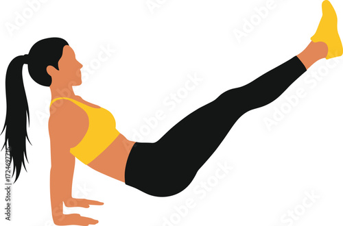 Core workout pose, fitness exercise, strength training, abdominal focus, active lifestyle, seated balance, body control, wellness routine, health, flexibility