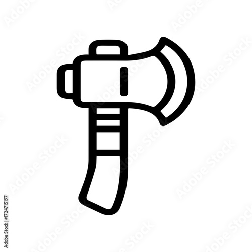 Axe Tool Outline Graphic