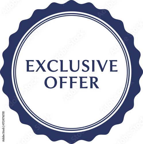 Exclusive offer badge seal stamp guarantee premium quality certification seal award vector