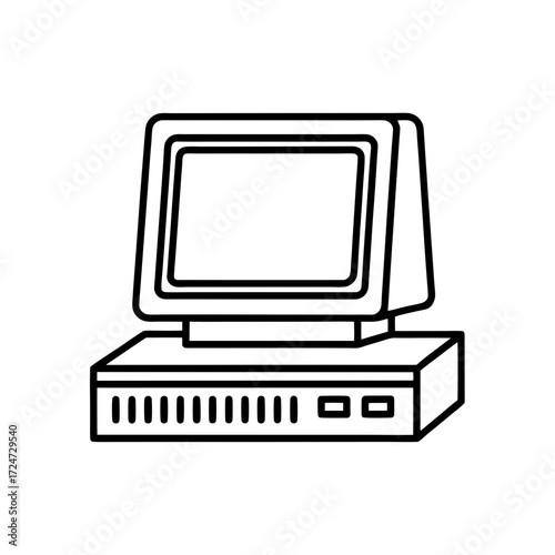 osborne 1 icon isolated on white