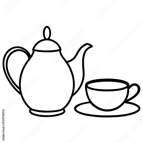 teapot and teacup