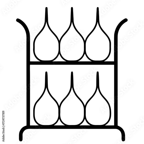 set of wine bottles
