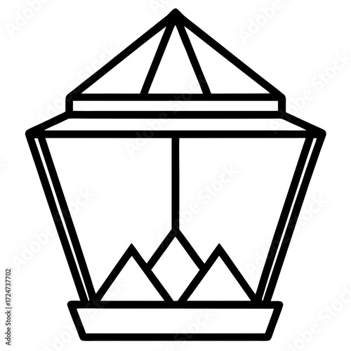 vector illustration of an ancient greek orthodox icon