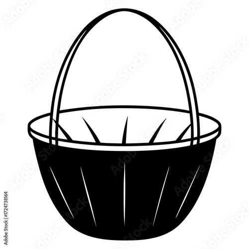 egg basket vector