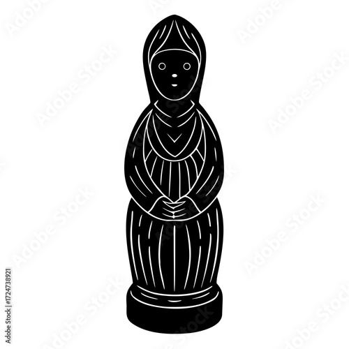 russian dolls isolated on white
