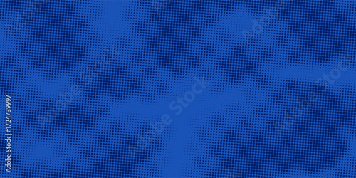 abstract halftone texture blue background in geometric style