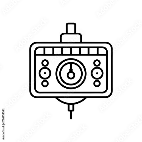 pid tuner icon isolated on white