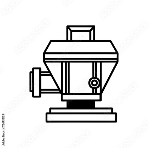 monochromator icon isolated on white