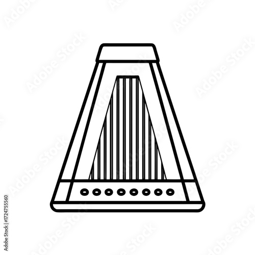 grating tuner icon isolated on white