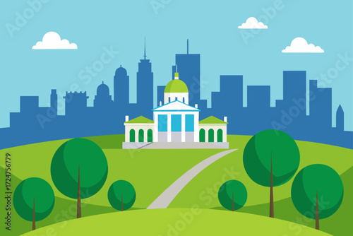vector illustration of a city