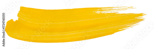 yellow watercolor background. Artistic hand paint. Isolated on transparent background.