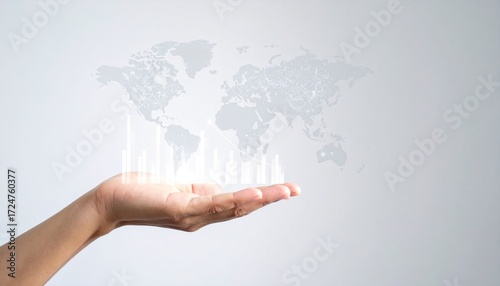 Global business growth handheld