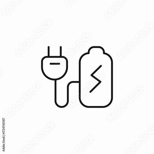charging battery pack icon sign vector