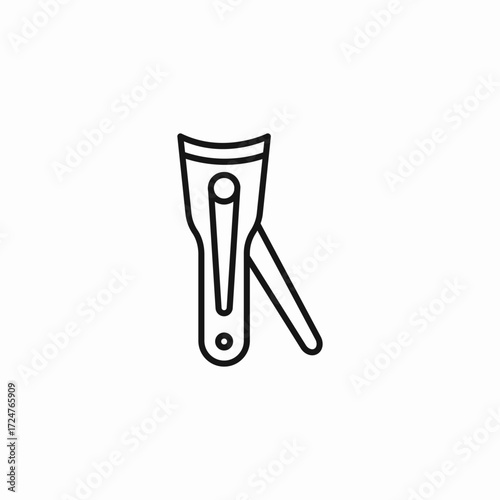 eyelash curler tool icon sign vector