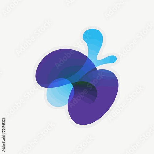 Modern abstract geometric logo design in rgb