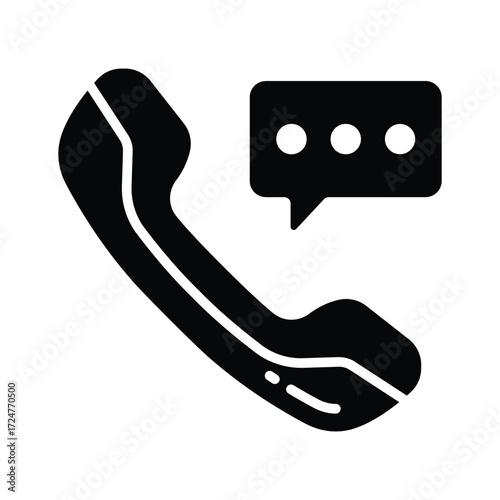 Call service icon symbolizing customer care, support, and ecommerce help
