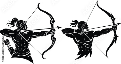 Lord Ram Silhouette Vector Design