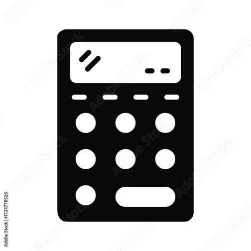 Calculator icon representing finance, budget, and ecommerce payment calculations