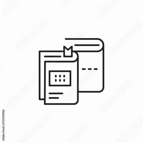 two books icon icon sign vector