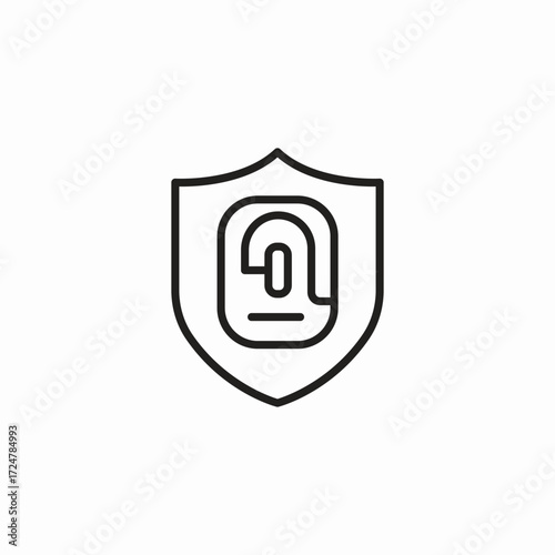 user privacy protection icon sign vector