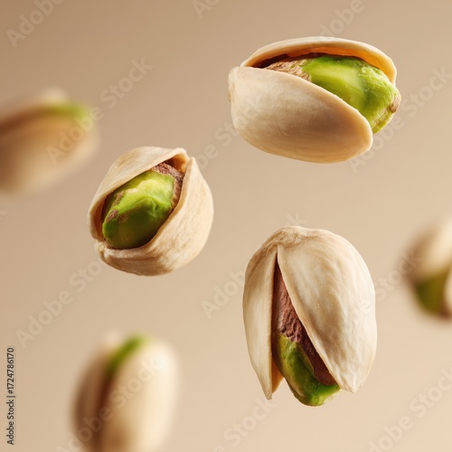 Pistachios in the air