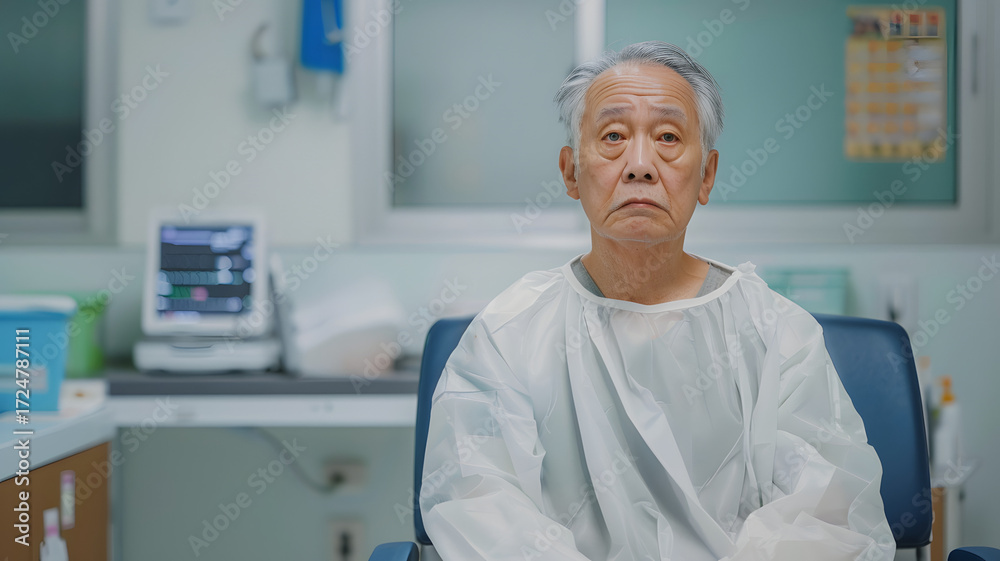 Obraz premium Doctor consulting patient in clinic