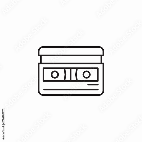 audio cassette tape icon sign vector
