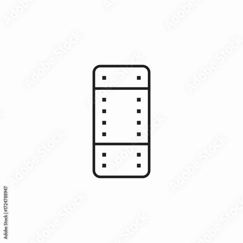 camera display grid icon sign vector