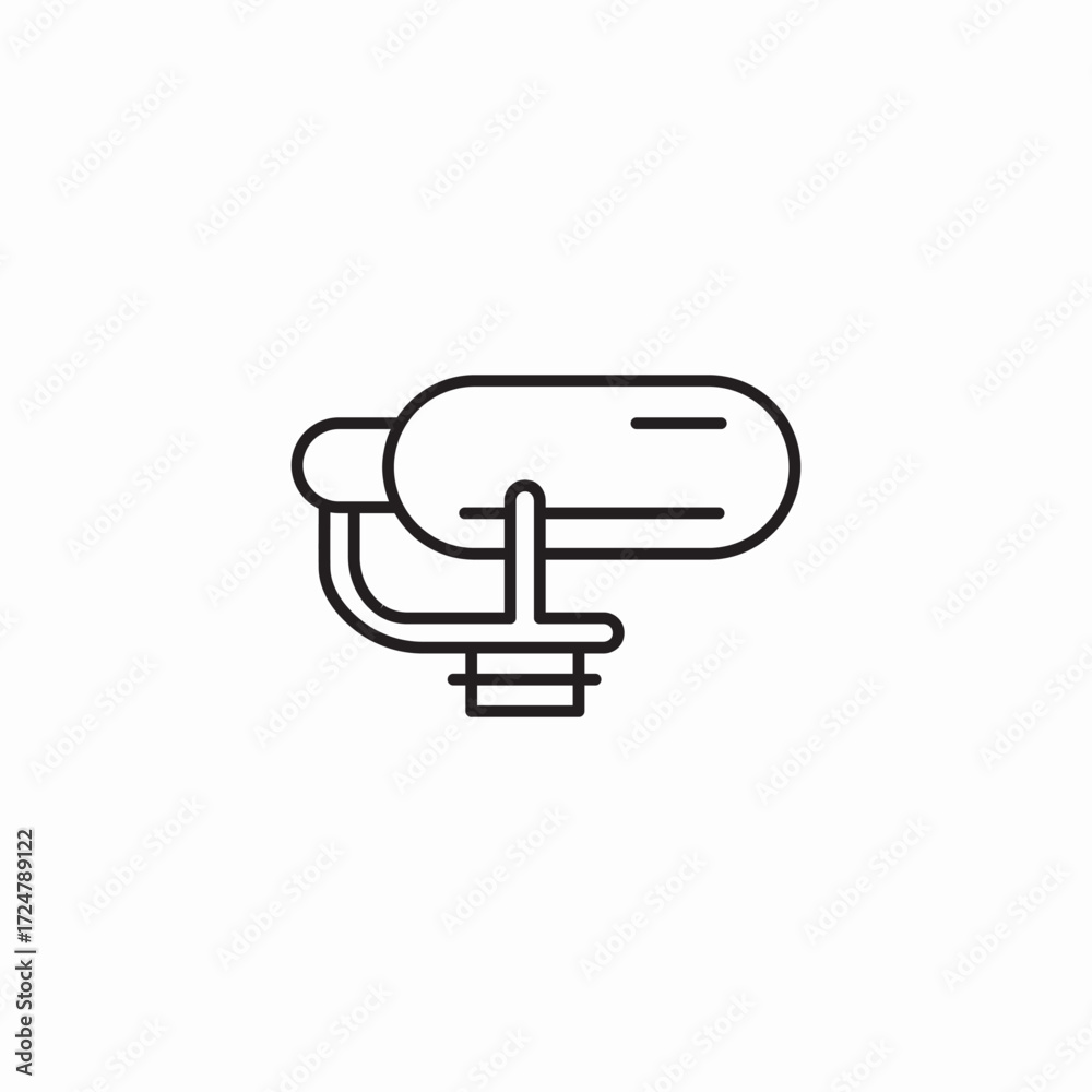 Fototapeta premium camera video light icon sign vector