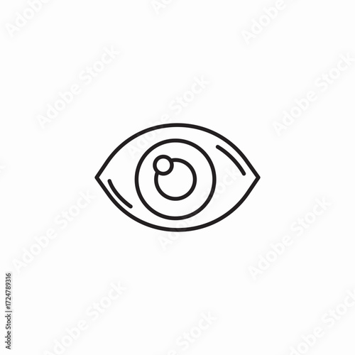 eyeball view icon icon sign vector