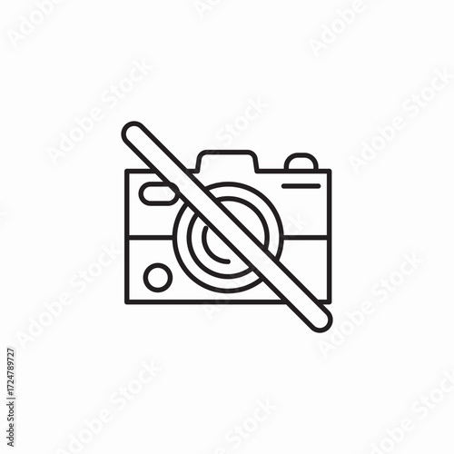 no photo allowed icon sign vector