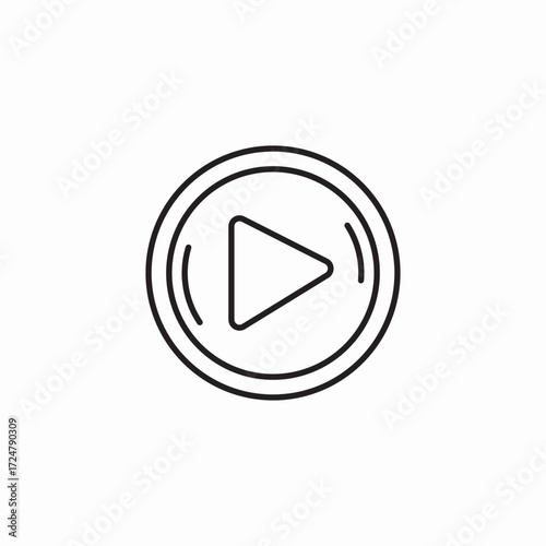video play icon icon sign vector