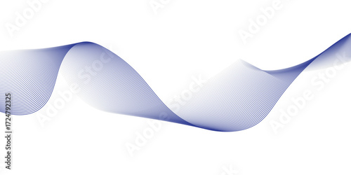 Glowing waveform frequency futuristic energy sound waves technology concept background. Abstract blue wave line vector business texture. Pattern line blend curve flow futuristic background.	