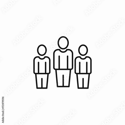 team group icon icon sign vector