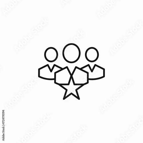 team star rating icon sign vector