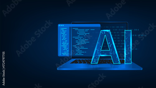 Development software programming concepts abstract programming code with artificial internet technolpgy