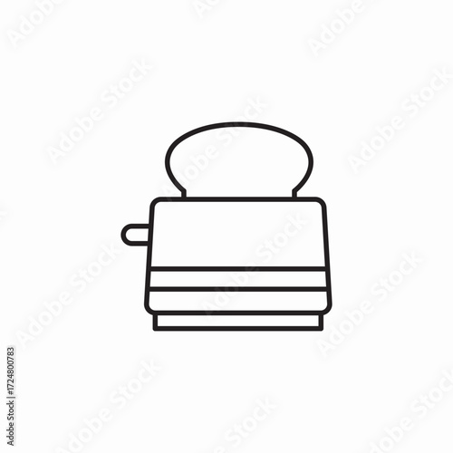 old fashioned toaster appliance icon sign vector