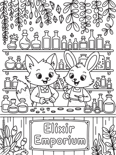 Elixir Emporium Fox And Rabbit Shop