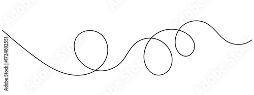 Abstract wavy squiggle dashed line collection. Dotted spiral curve line. Transport dot paths lines. Thin line abstract doted swirl path. Minimal squiggle divider, loopy line vector icon in eps 10.