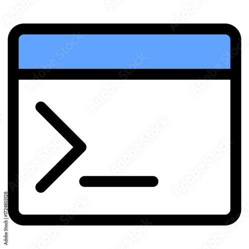 Terminal Icon Element For Design