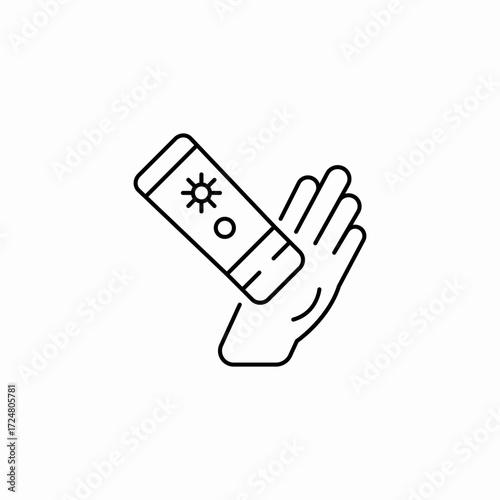 sanitizer on hand icon sign vector