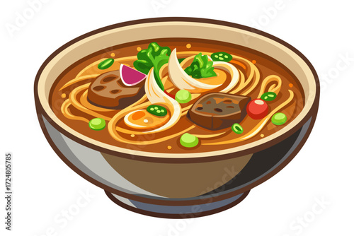 thai food chicken noodle soup