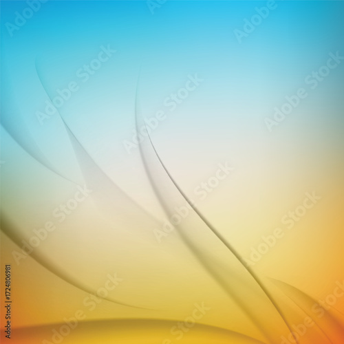 Abstract vector art blurred gradient mesh background design.