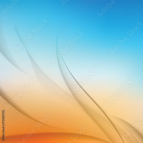 Abstract vector art blurred gradient mesh background design.